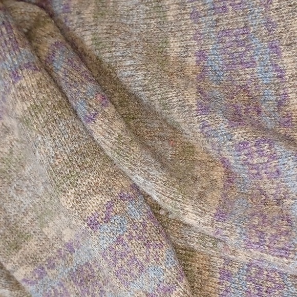 Vintage Nordic Design Sweater Wool Cardigan 2X Pastel - Picture 10 of 10